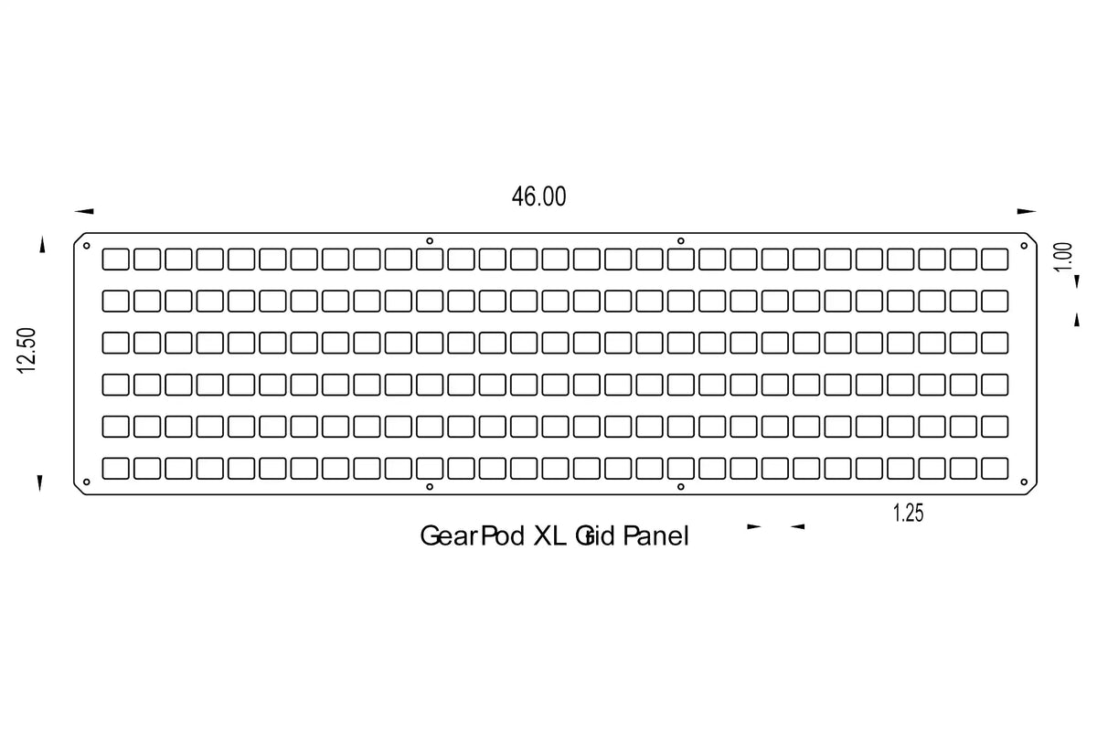Standard 1.125" MOLLE Spacing