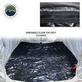 OVS HD Nomadic 90 Awning Room Enclosure — Feature shot: removable floor panels for cleaning