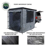 OVS HD Nomadic 90 Awning Room Enclosure — Feature shot: 300D fabric with 3500 PU waterproofing and mesh