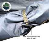 OVS HD Nomadic 90 Awning Room Enclosure — Feature shot: hook-and-loop roll-up flap