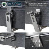 OVS HD Bushveld II — Feature shot: latches and mounting brackets