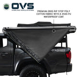 OVS HD Nomadic 270 Awning — Feature shot: poly-cotton ripstop canopy with waterproof coating