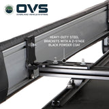OVS HD Nomadic 270 Awning with Mid/High Roof Van Bracket Kit — Feature shot: heavy-duty powder-coated steel mounting brackets on the rack