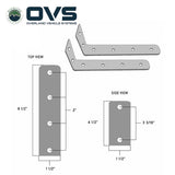 OVS HD Nomadic 270 LTE Awning — Feature shot: L-bracket dimension drawing