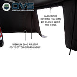 OVS HD Nomadic 270 LTE Awning Walls — Feature shot: large door that zips closed