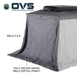 OVS HD Nomadic 270 LTE Awning Walls — Feature shot: walls 3 and 4 installed