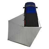 OVS HD Nomadic 270 LT Awning — Feature shot: overhead view on a pickup with the travel cover