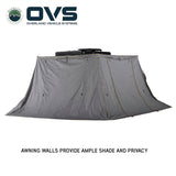 OVS HD Nomadic 270 LT Awning Walls — Feature shot: walls add shade and privacy