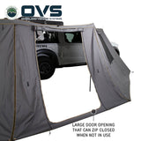 OVS HD Nomadic 270 Awning Walls — Feature shot: large door opening that zips closed