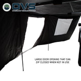 OVS HD Nomadic 270 Awning 3-Piece Wall Kit — Feature shot: large door opening