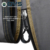 OVS HD Nomadic 270 Awning 3-Piece Wall Kit — Feature shot: heavy-duty SBS zipper with pull ring