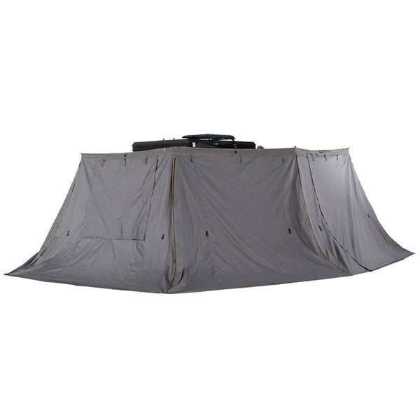 OVS HD Nomadic 270 Awning Walls — Feature shot: awning fully enclosed with walls
