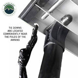 OVS HD Nomadic 90 Awning — Feature shot: tie-down points along the awning edge