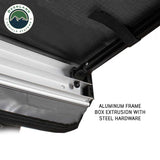 OVS HD Nomadic 90 Awning — Feature shot: aluminum frame extrusion with steel hardware
