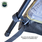 OVS HD Nomadic 270/180 Awning Room Enclosure — Feature shot: ballistic nylon strap to the awning pole