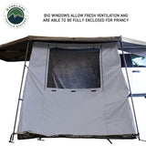 OVS HD Nomadic 270/180 Awning Room Enclosure — Feature shot: windows open and closed