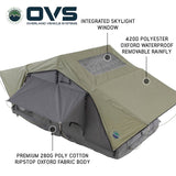 OVS HD Nomadic 3 Standard — Feature shot: window and 420D polyester Oxford rainfly