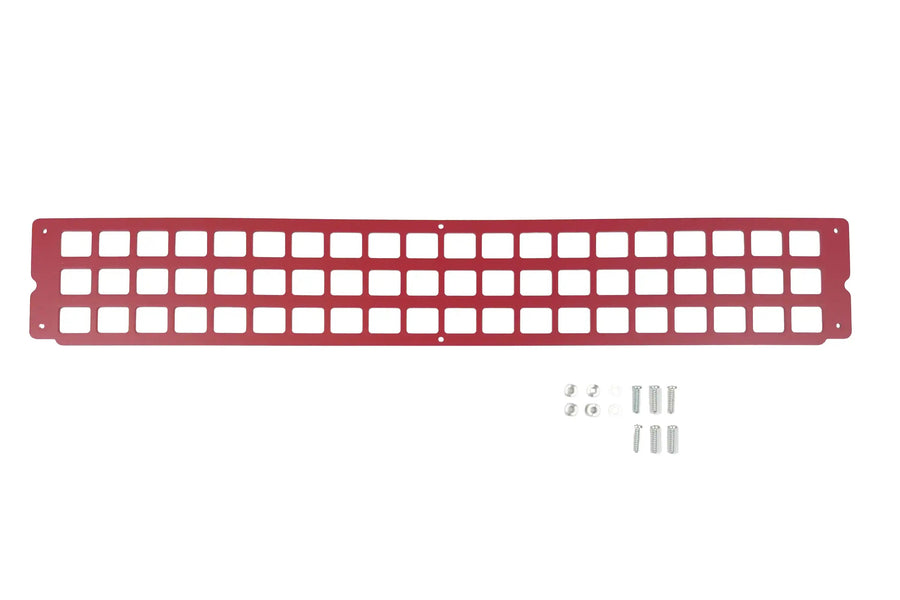 GearPOD ROOF Grid Panel — Feature shot: aluminum MOLLE grid panel studio product shot
