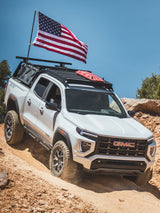 Leitner ACS ROOF GMC Canyon Roof Rack low profile no-drill platform rack, installed view 19