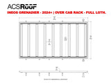 Leitner ACS ROOF INEOS Grenadier Roof Rack low profile no-drill platform rack, installed view 19