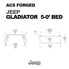 Leitner ACS Forged Bed Rack – Jeep (DRILL MOUNT)