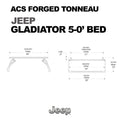 Leitner ACS Forged Bed Rack – Jeep (TONNEAU) - view 6
