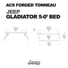 Leitner ACS Forged Bed Rack – Jeep (TONNEAU)