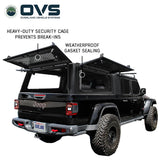 OVS Expedition PRO (2020–2027 Gladiator) — Feature shot: three-quarter view with the wing doors open