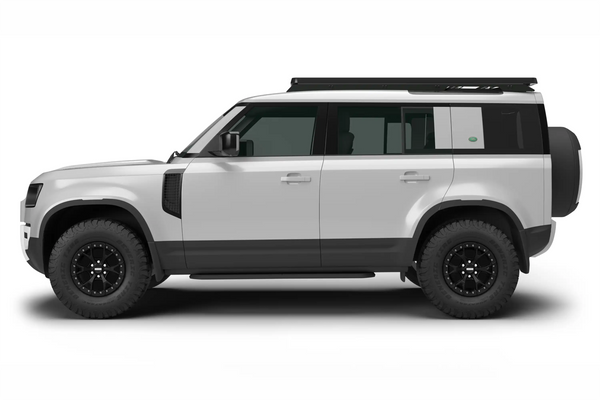 Leitner ACS ROOF Land Rover Defender 110 Roof Rack low profile no-drill platform rack, installed on the vehicle, main view