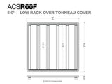 Leitner ACS ROOF platform rack low profile no-drill platform rack, installed view 10
