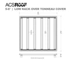 Leitner ACS ROOF platform rack low profile no-drill platform rack, installed view 11