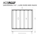 Leitner ACS ROOF platform rack low profile no-drill platform rack, installed view 8