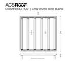 Leitner ACS ROOF platform rack low profile no-drill platform rack, installed view 13
