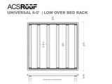 Leitner ACS ROOF platform rack low profile no-drill platform rack, installed view 11