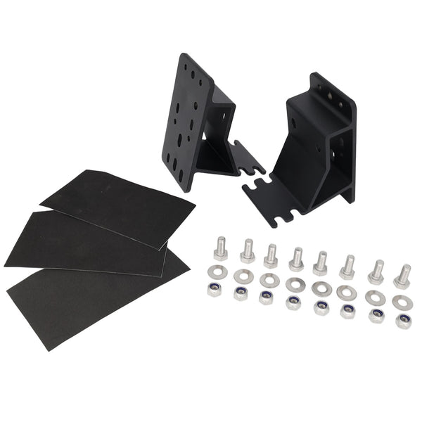 OVS HD Mamba / Sidewinder Awning Mounting Bracket — Feature shot: bracket set with hardware