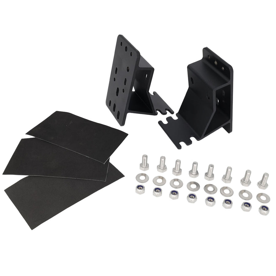 OVS HD Mamba / Sidewinder Awning Mounting Bracket — Feature shot: bracket set with hardware