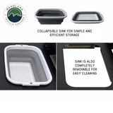 OVS Mid-Size Cargo Box Kitchen with Slide-Out Sink & Work Station — Feature shot: collapsible sink