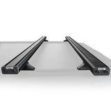 OVS Pro Crossbars — Feature shot: pair of Pro crossbars with end caps