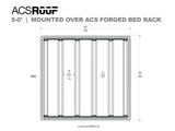 Leitner ACS ROOF platform rack low profile no-drill platform rack, installed view 16