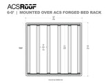 Leitner ACS ROOF platform rack low profile no-drill platform rack, installed view 13