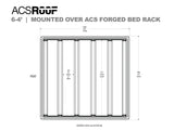 Leitner ACS ROOF platform rack low profile no-drill platform rack, installed view 15