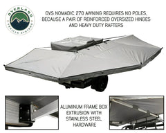 OVS Free Standing Nomadic 270 Batwing Overland Awning (Driver's or Passenger's)