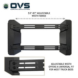 OVS Pod Rack Bed Storage System — Feature shot: adjustable width