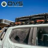 OVS Ruff Rax Roof Rack – 2021–2027 Rivian R1T — Feature shot: OE-matched textured powder-coat finish