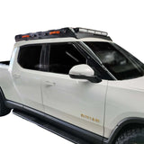 OVS Ruff Rax Roof Rack – 2021–2027 Rivian R1T — Feature shot: three-quarter studio view