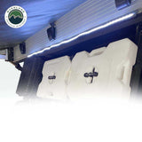 OVS 47 in LED Light Strip with Dimmer — Feature shot: strip lighting the underside of an awning at night