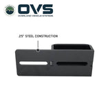 OVS Ruff Rax Tent Riser Bracket — Feature shot: underside view of the modular frame