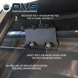 OVS Ruff Rax Roof Rack – 2019–2027 Chevy Silverado / GMC Sierra 1500 — Feature shot: recessed bolt-on mounting feet