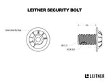 Security Driver & Bolt Kit — Feature shot: close-up of black alloy bolt with XYLAN coating