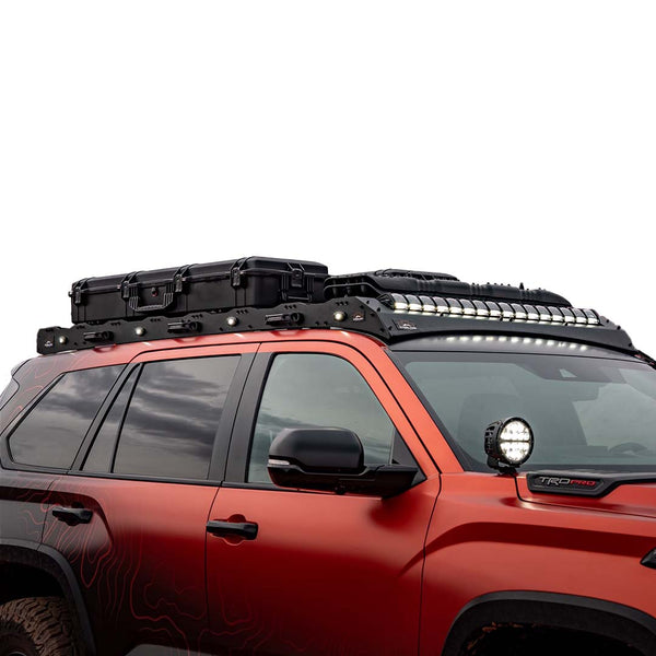 OVS Ruff Rax Roof Rack – 2023–2027 Toyota Sequoia — Feature shot: three-quarter studio view